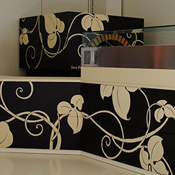 Concept pizza complet four bois